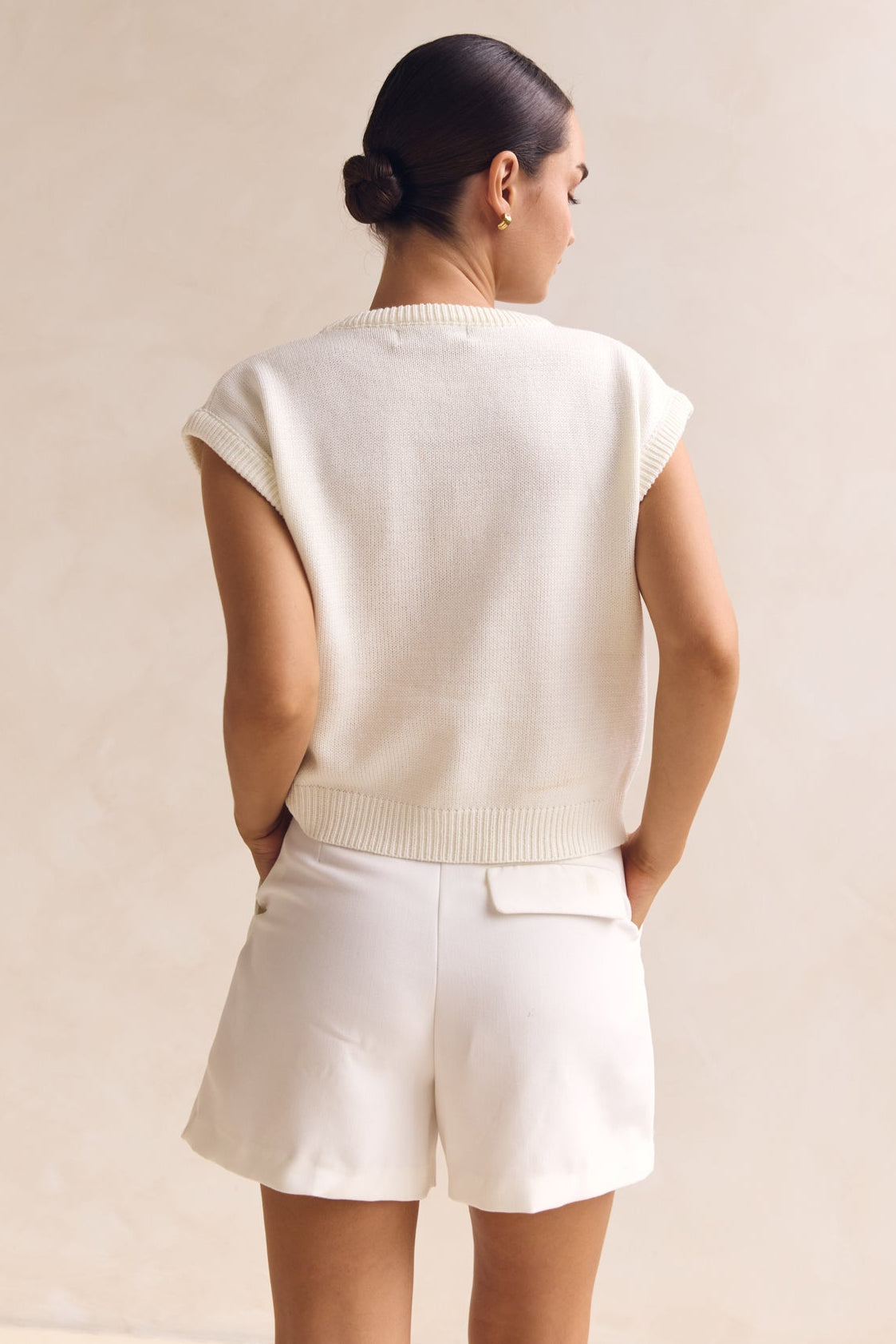 Caterina Knit Top (Cream)