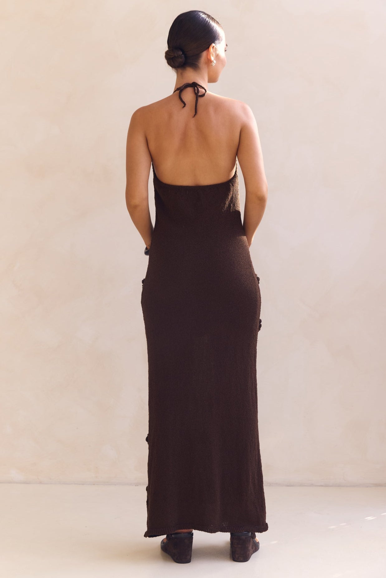 Orion Knit Maxi Dress (Chocolate)