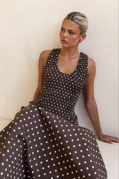 Annalee Maxi Dress (Chocolate)