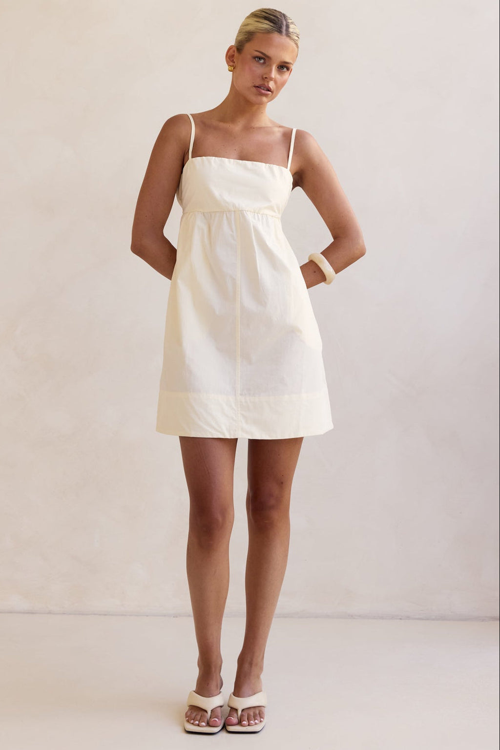 Kara Mini Dress (Cream)