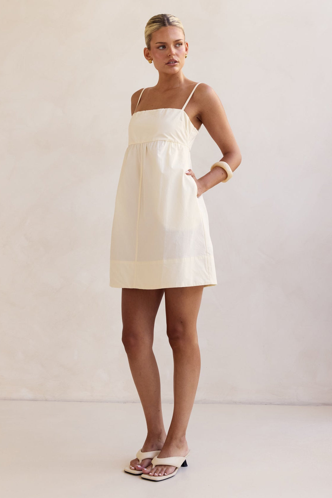 Kara Mini Dress (Cream)