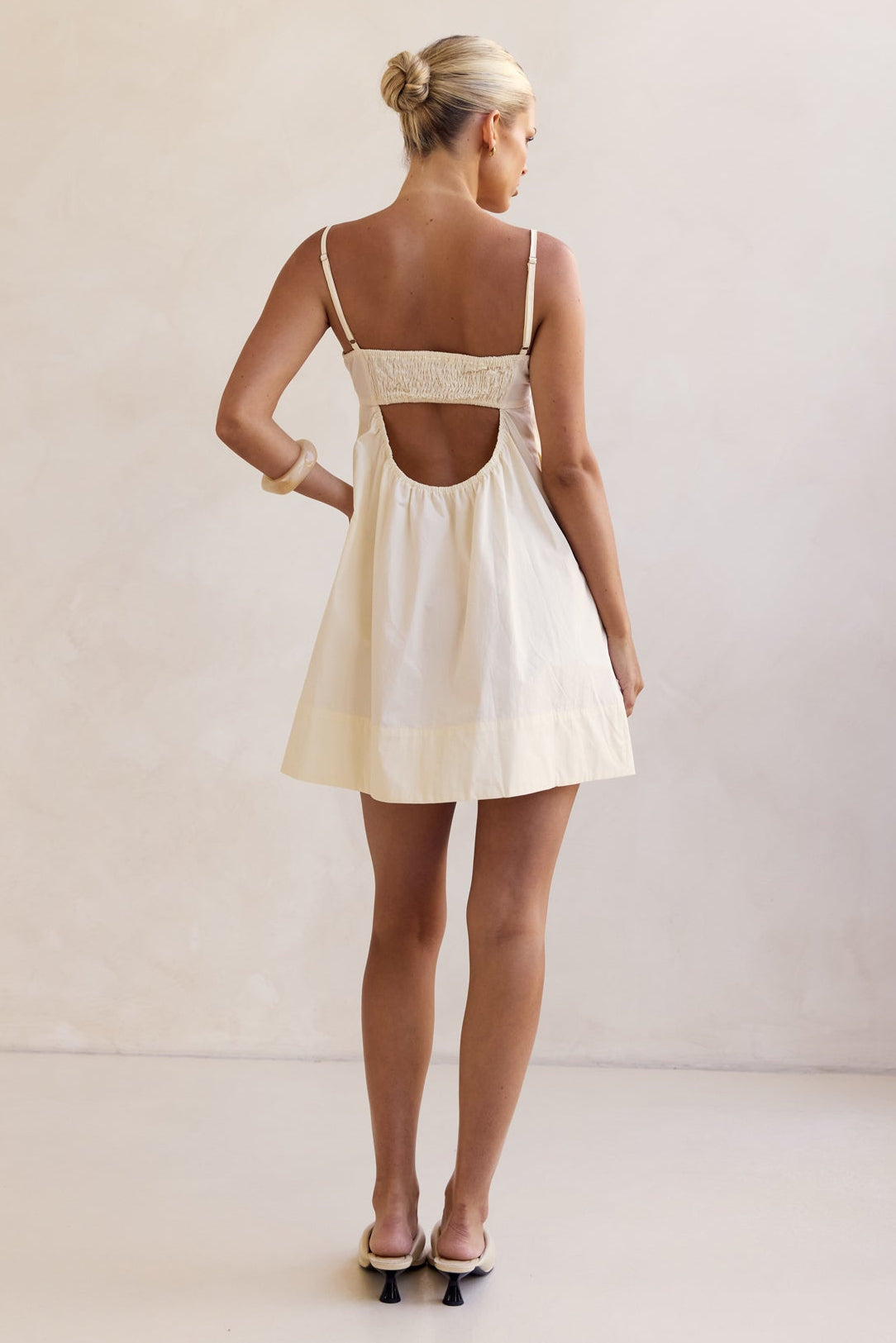 Kara Mini Dress (Cream)