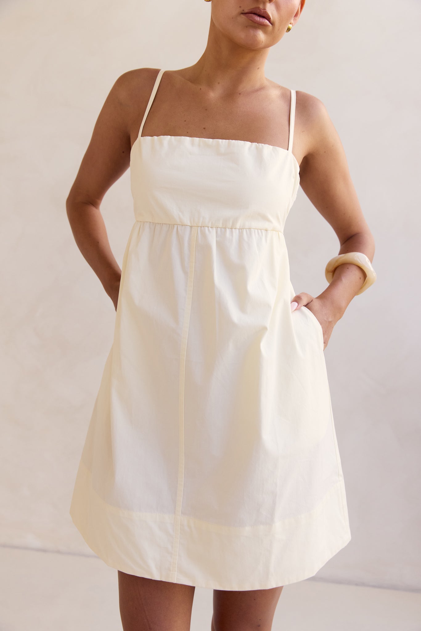 Kara Mini Dress (Cream)