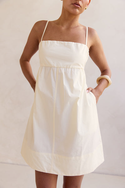 Kara Mini Dress (Cream)