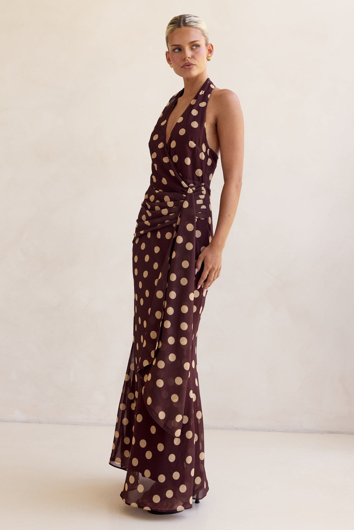 Soraya Maxi Dress (Chocolate)