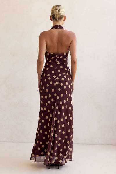 Soraya Maxi Dress (Chocolate)