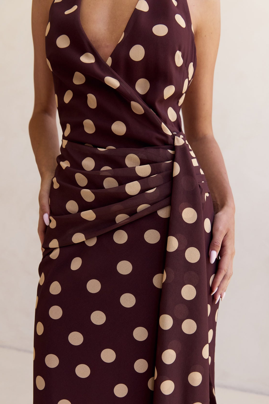 Soraya Maxi Dress (Chocolate)