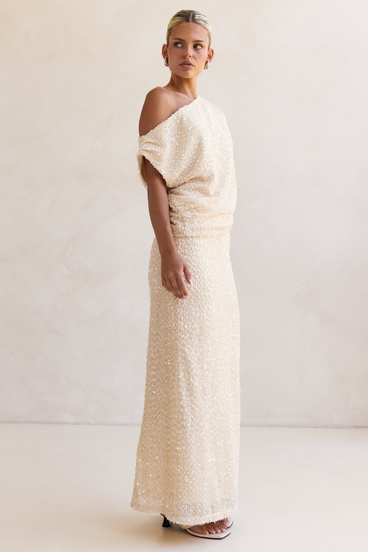 Milla Sequin Top (Cream)