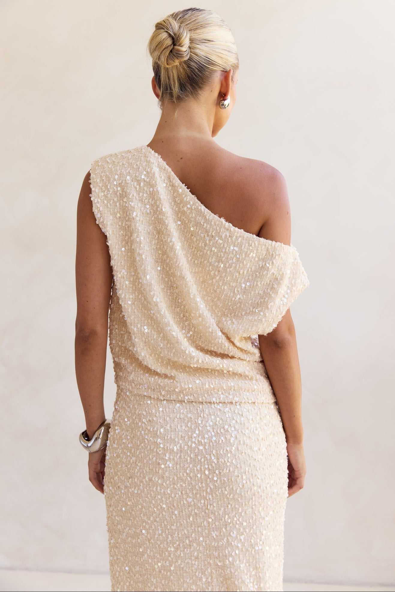Milla Sequin Top (Cream)