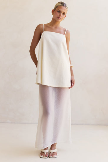 Daniela Maxi Skirt (Cream)