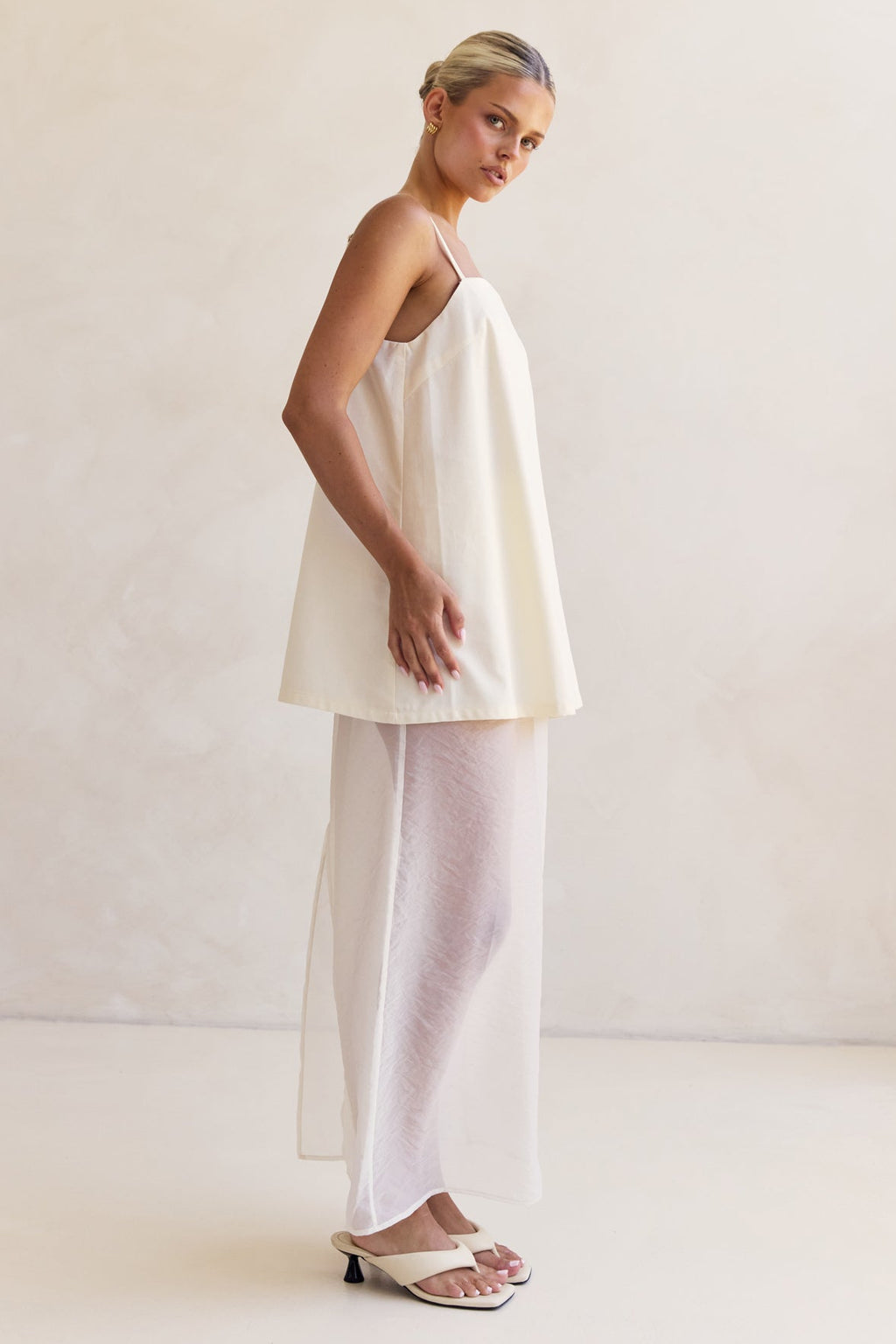 Daniela Maxi Skirt (Cream)