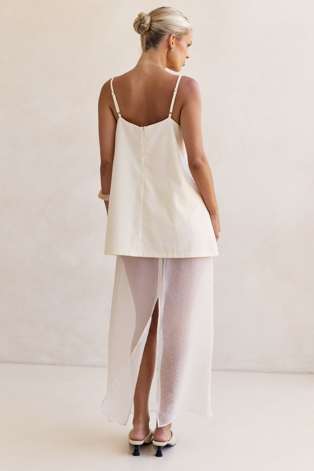 Daniela Maxi Skirt (Cream)