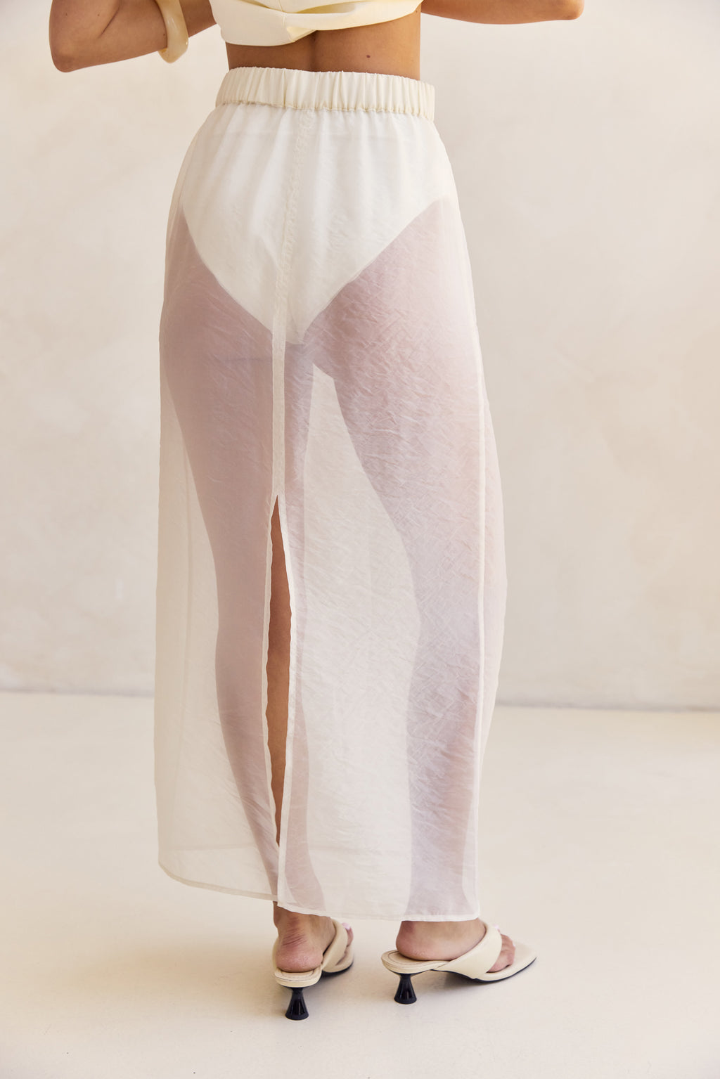 Daniela Maxi Skirt (Cream)