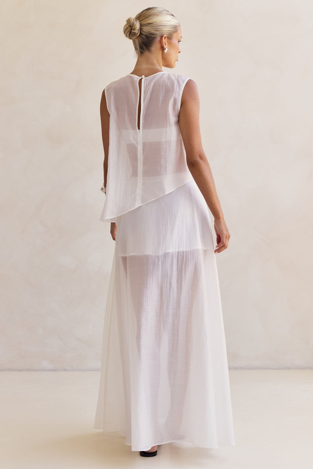 Lena Asym Top (White)