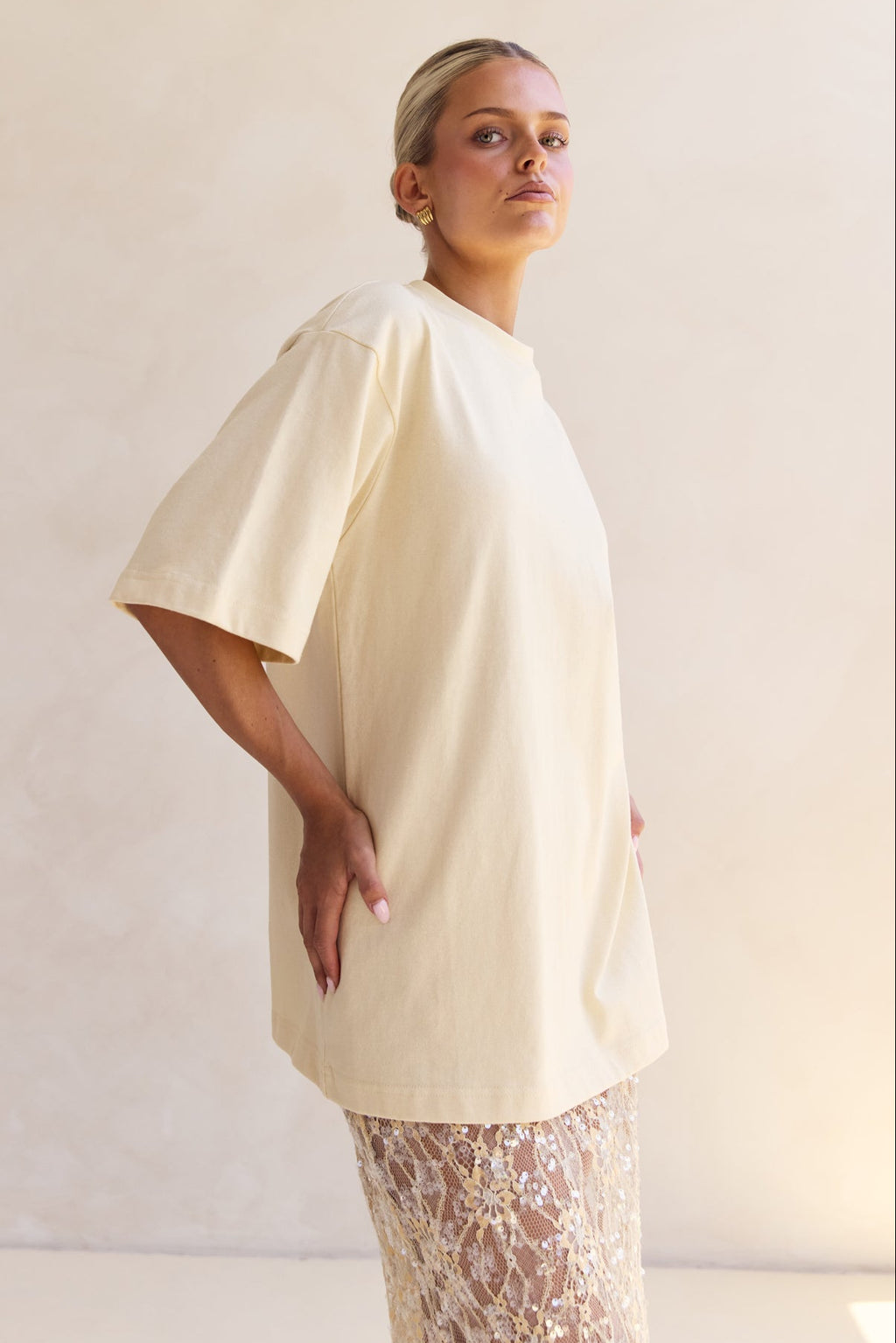 Reese Boyfriend Tee (Butter)