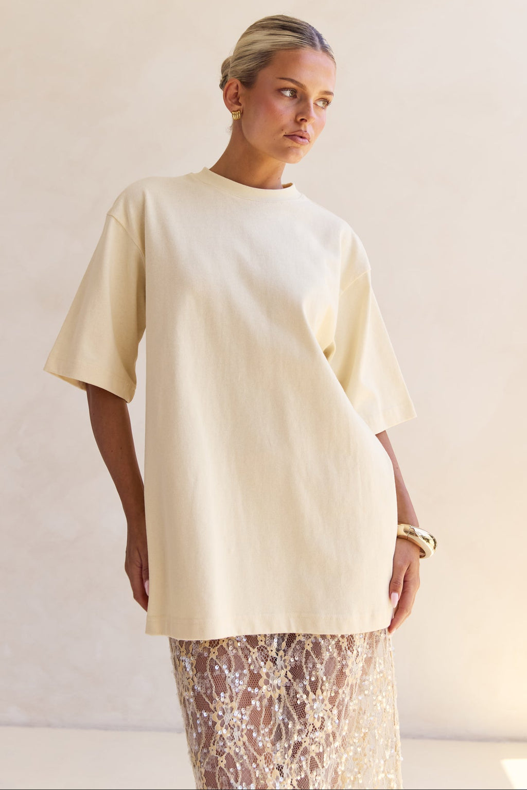 Reese Boyfriend Tee (Butter)