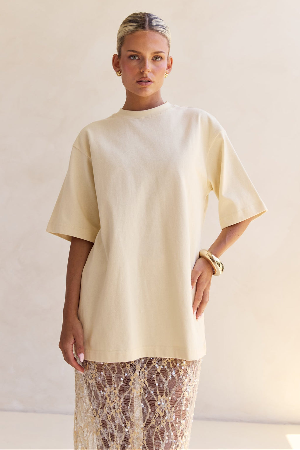 Reese Boyfriend Tee (Butter)