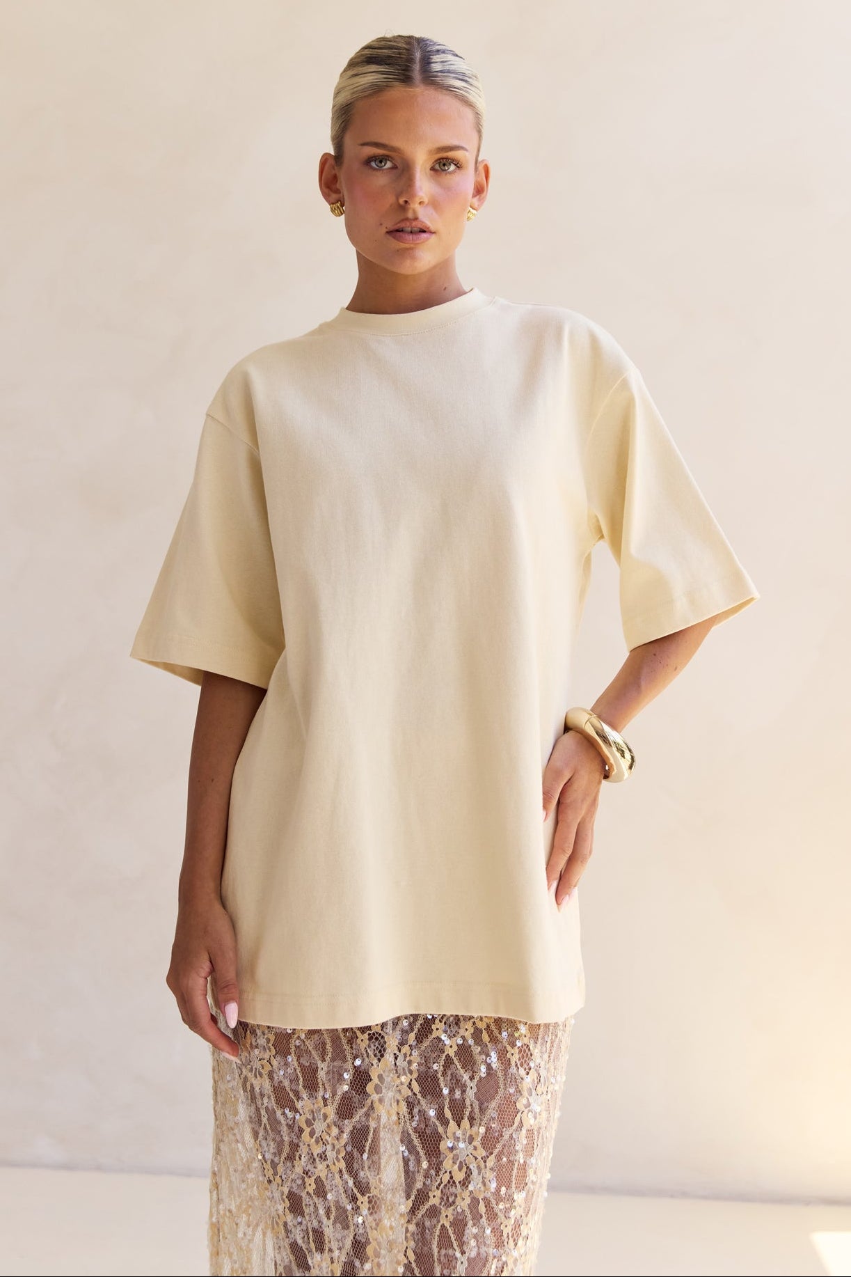 Reese Boyfriend Tee (Butter)