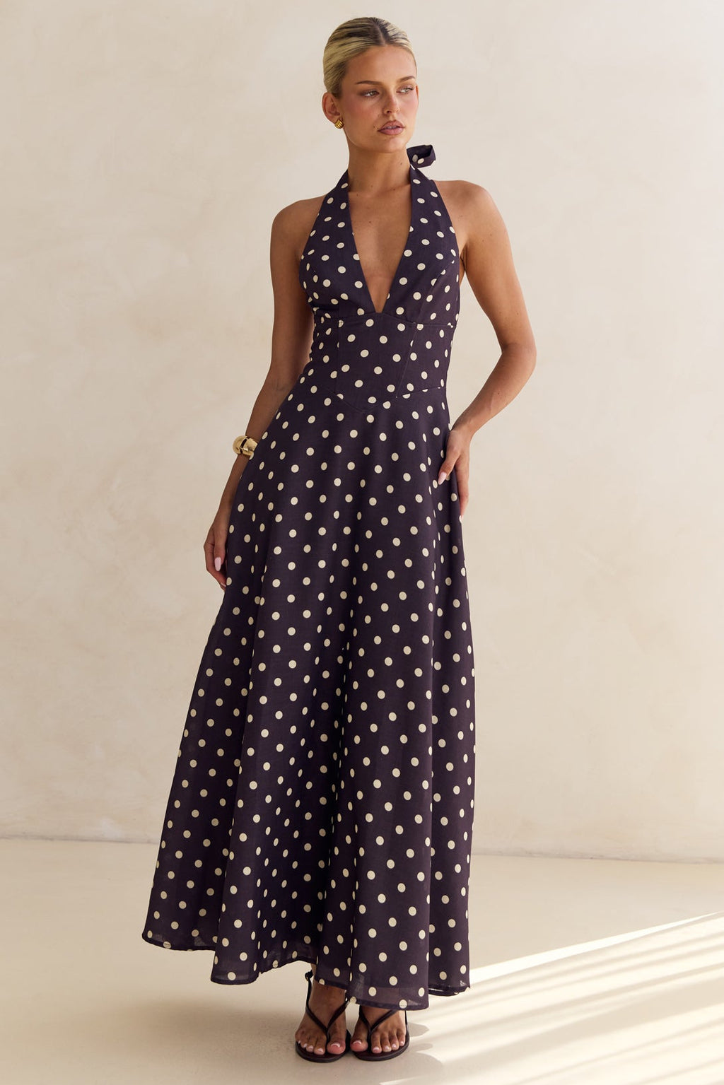 Bonnie Maxi Dress (Chocolate)