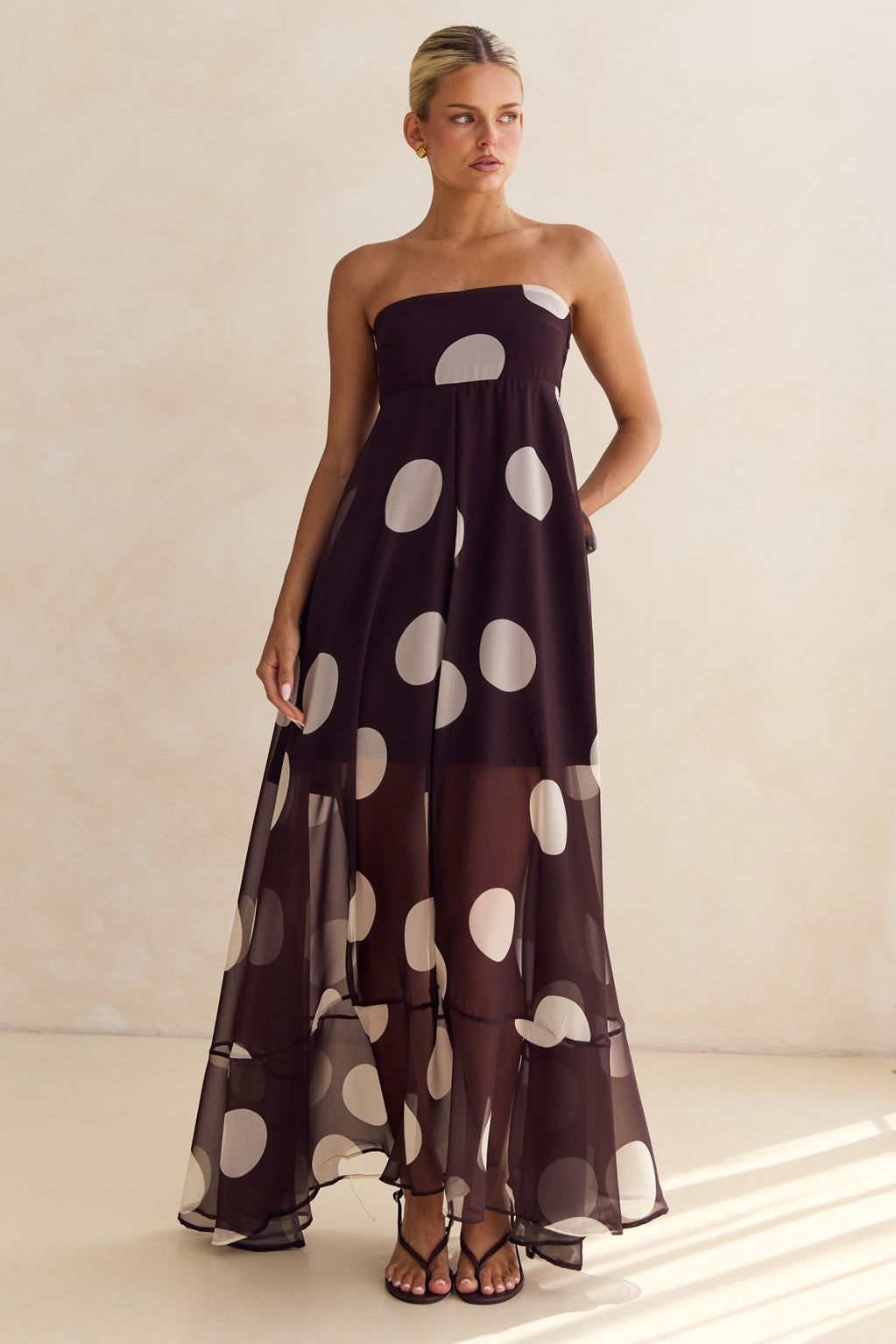 Dina Maxi Dress (Chocolate)