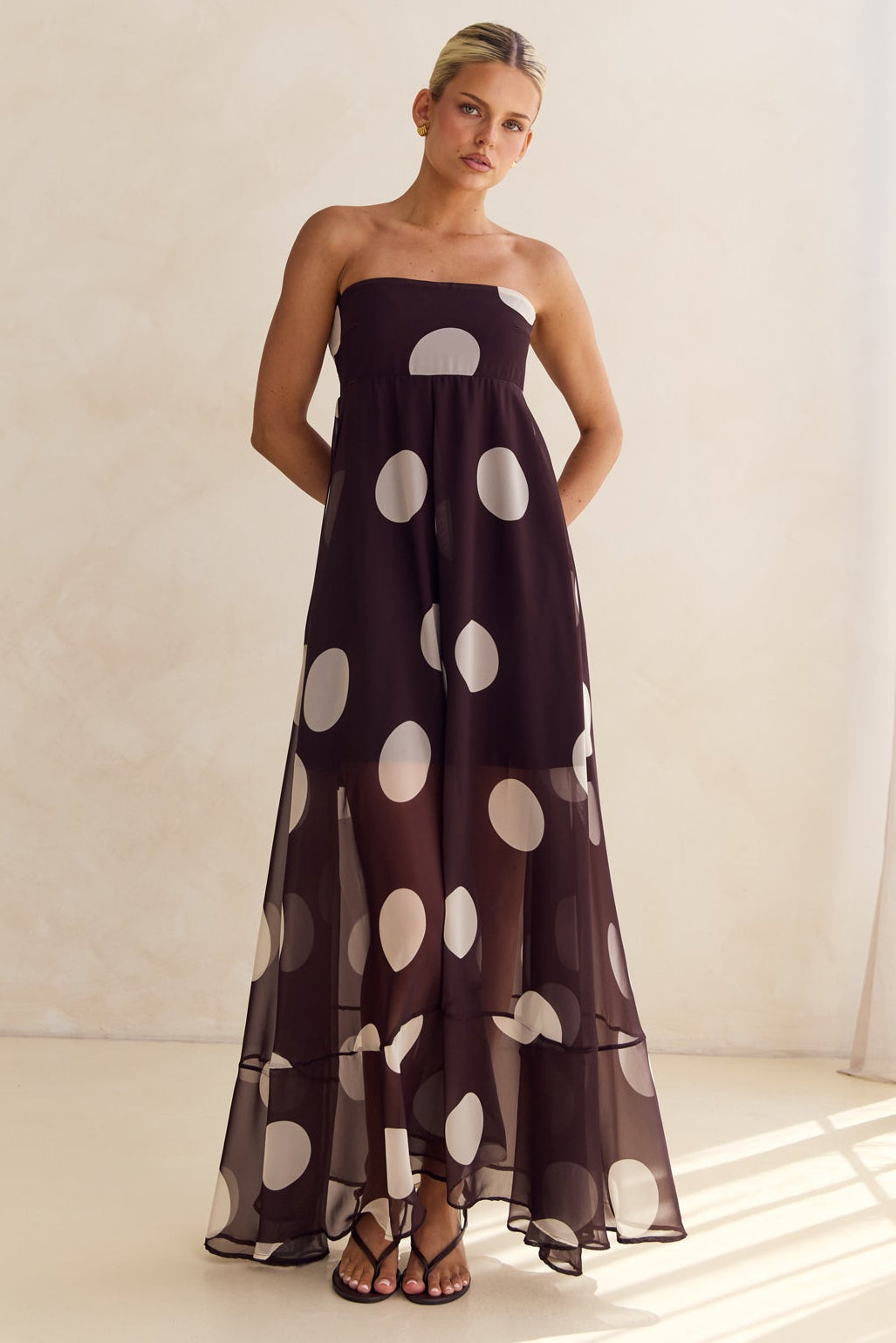 Dina Maxi Dress (Chocolate)