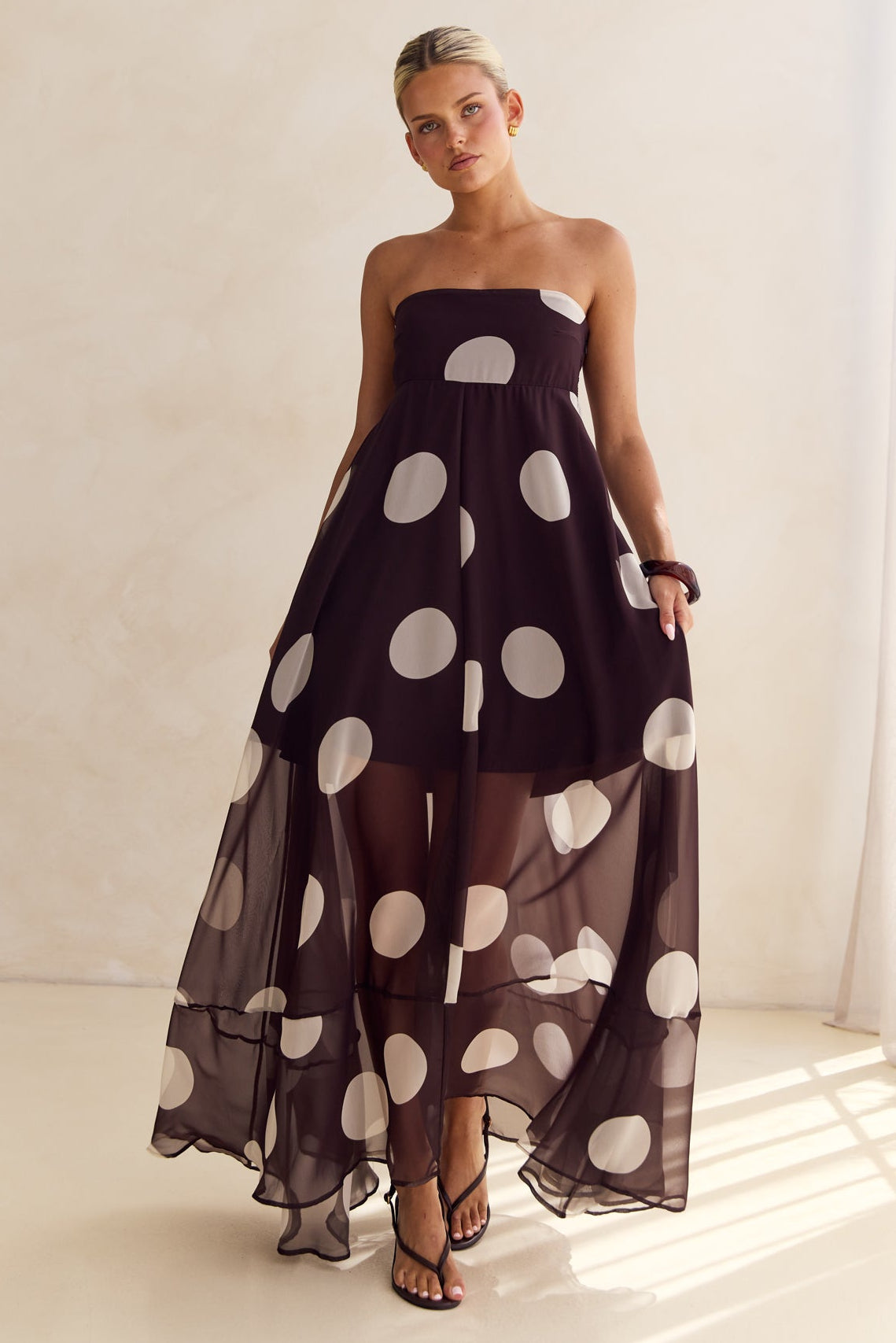 Dina Maxi Dress (Chocolate)