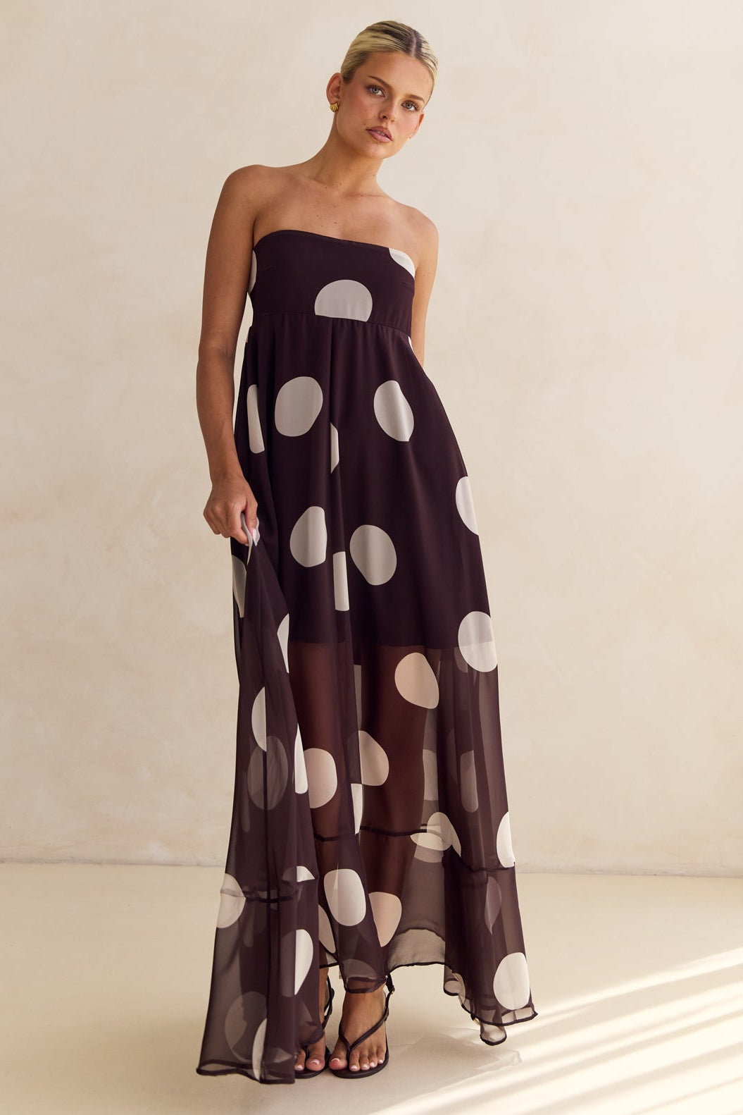 Dina Maxi Dress (Chocolate)