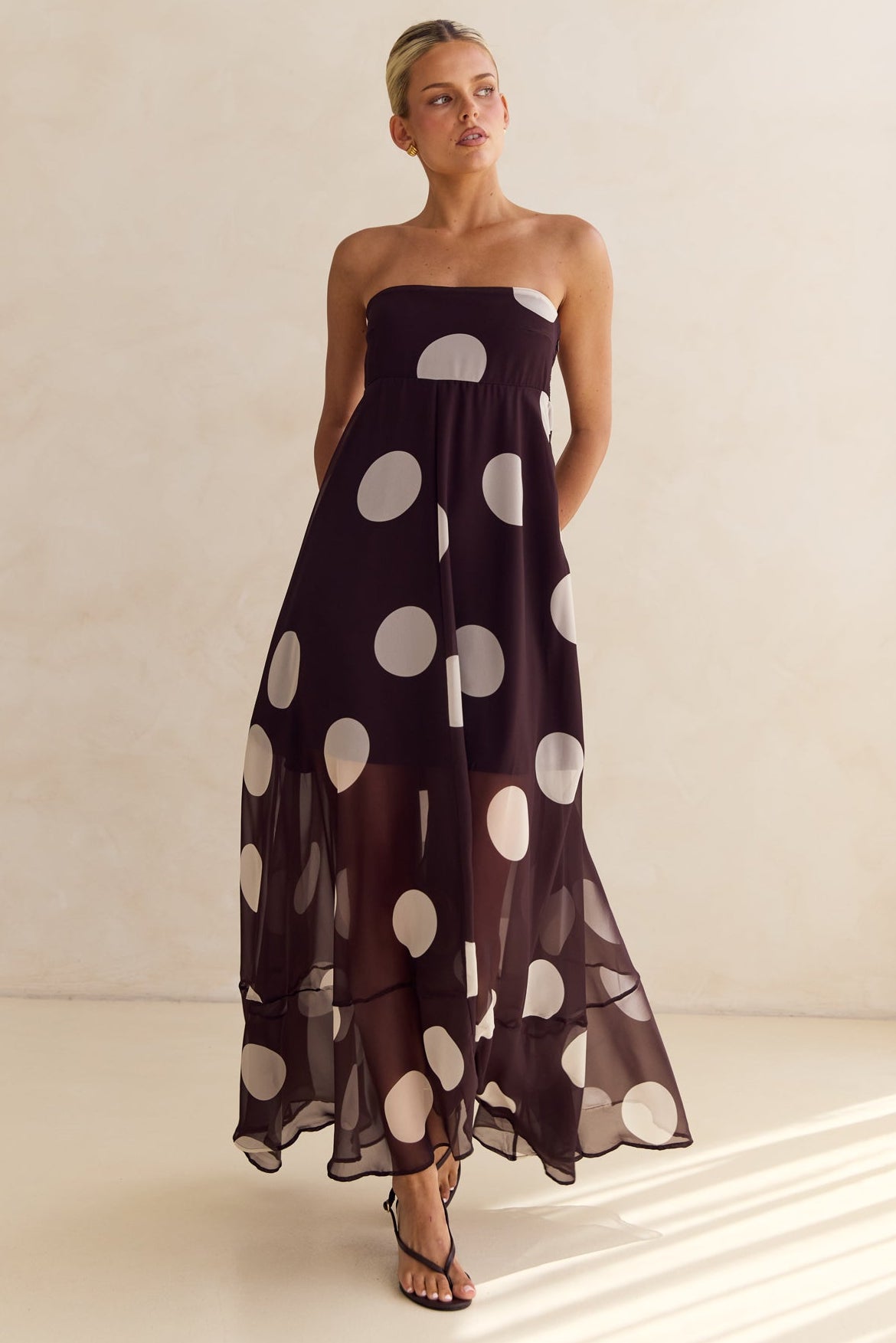 Dina Maxi Dress (Chocolate)