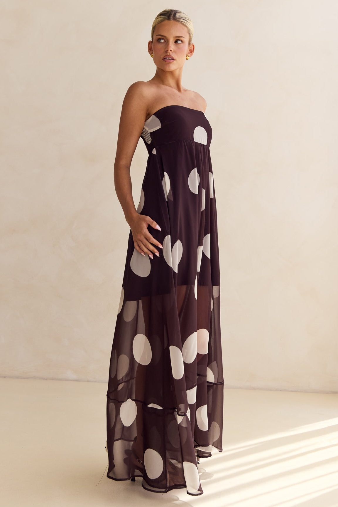 Dina Maxi Dress (Chocolate)