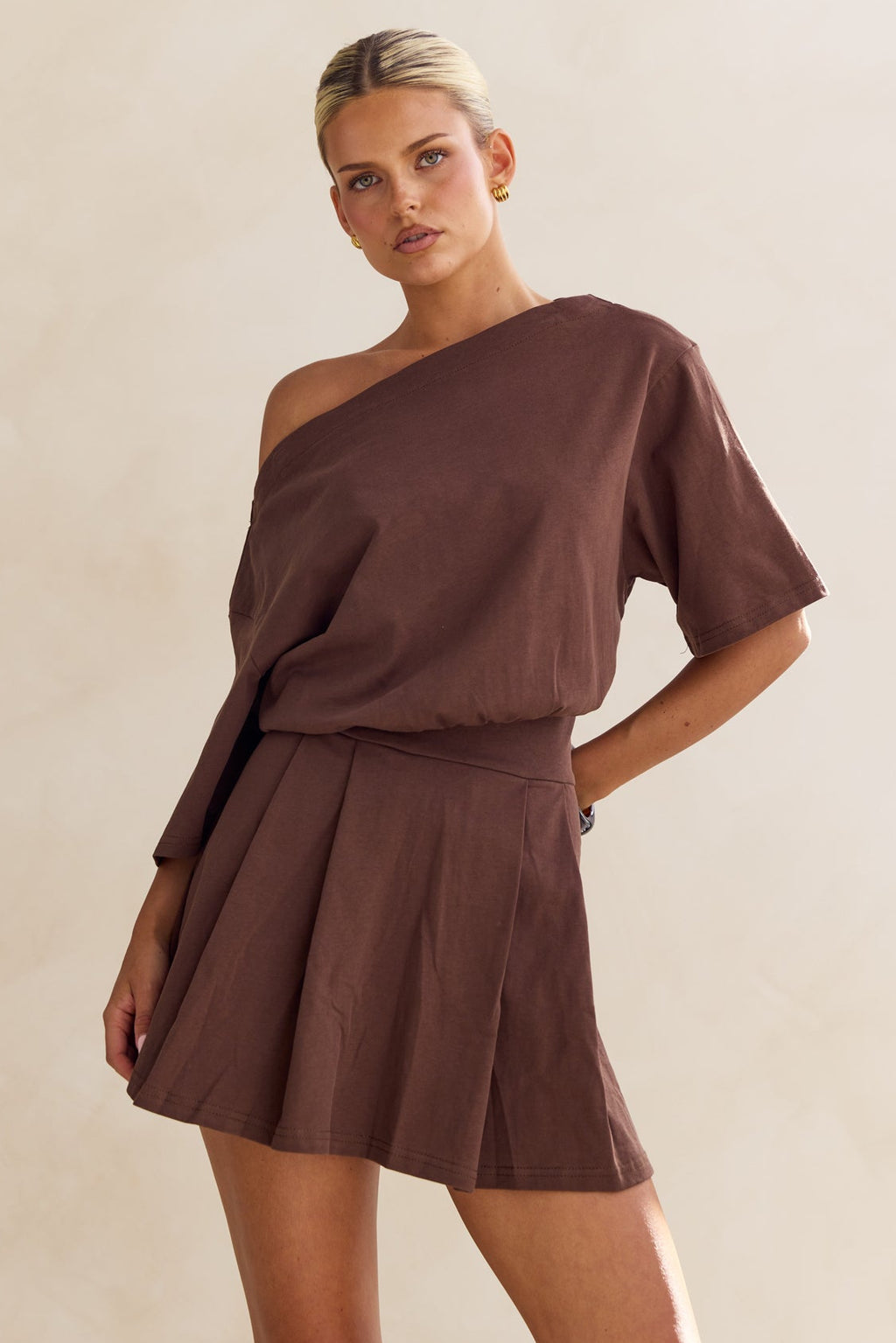 Marni Mini Dress (Chocolate)
