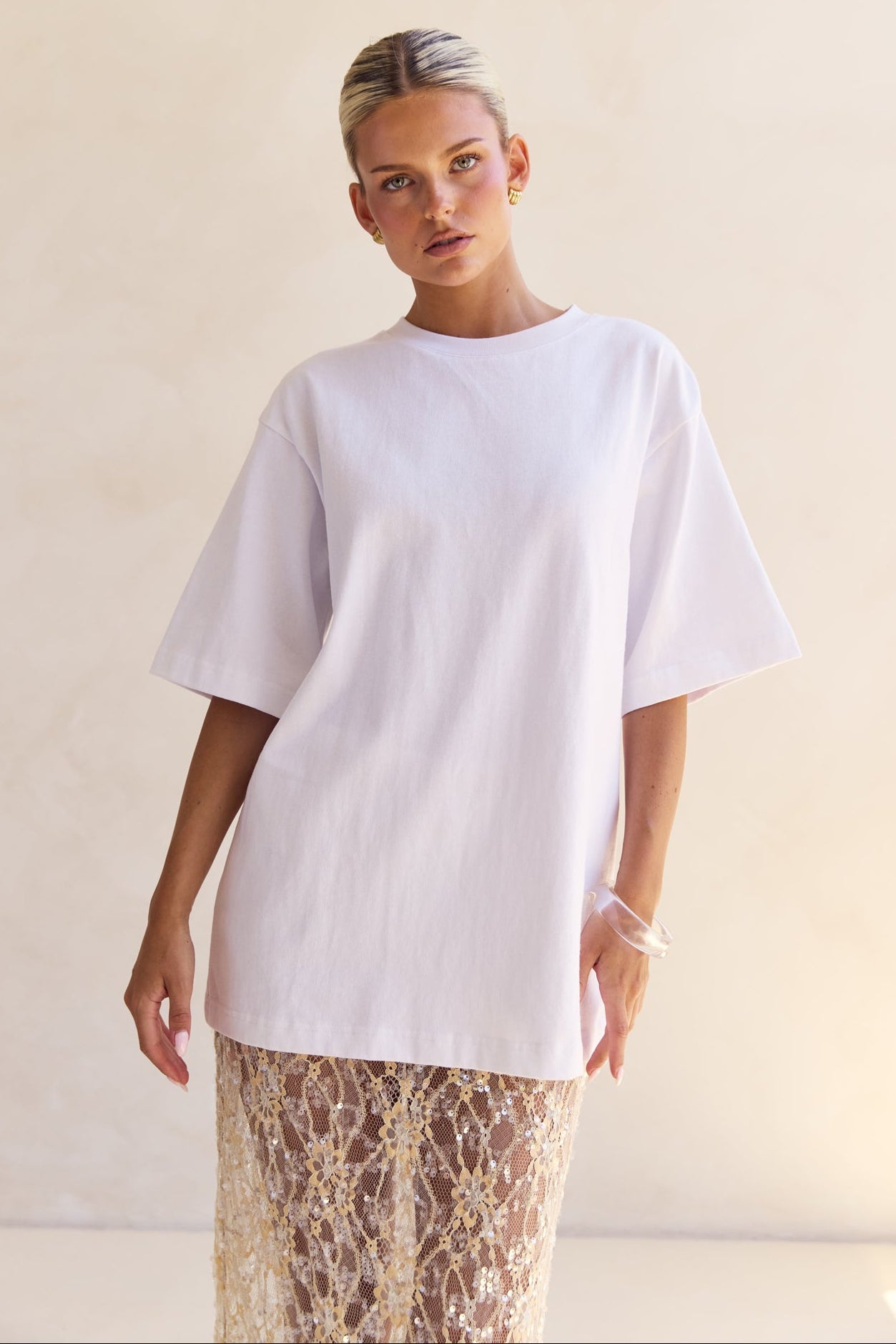 Reese Boyfriend Tee (White)