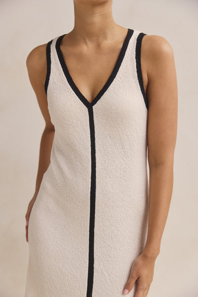 Heidi Knit Maxi Dress (Cream)