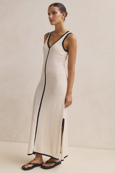 Heidi Knit Maxi Dress (Cream)