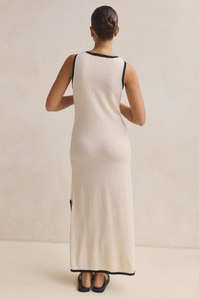 Heidi Knit Maxi Dress (Cream)