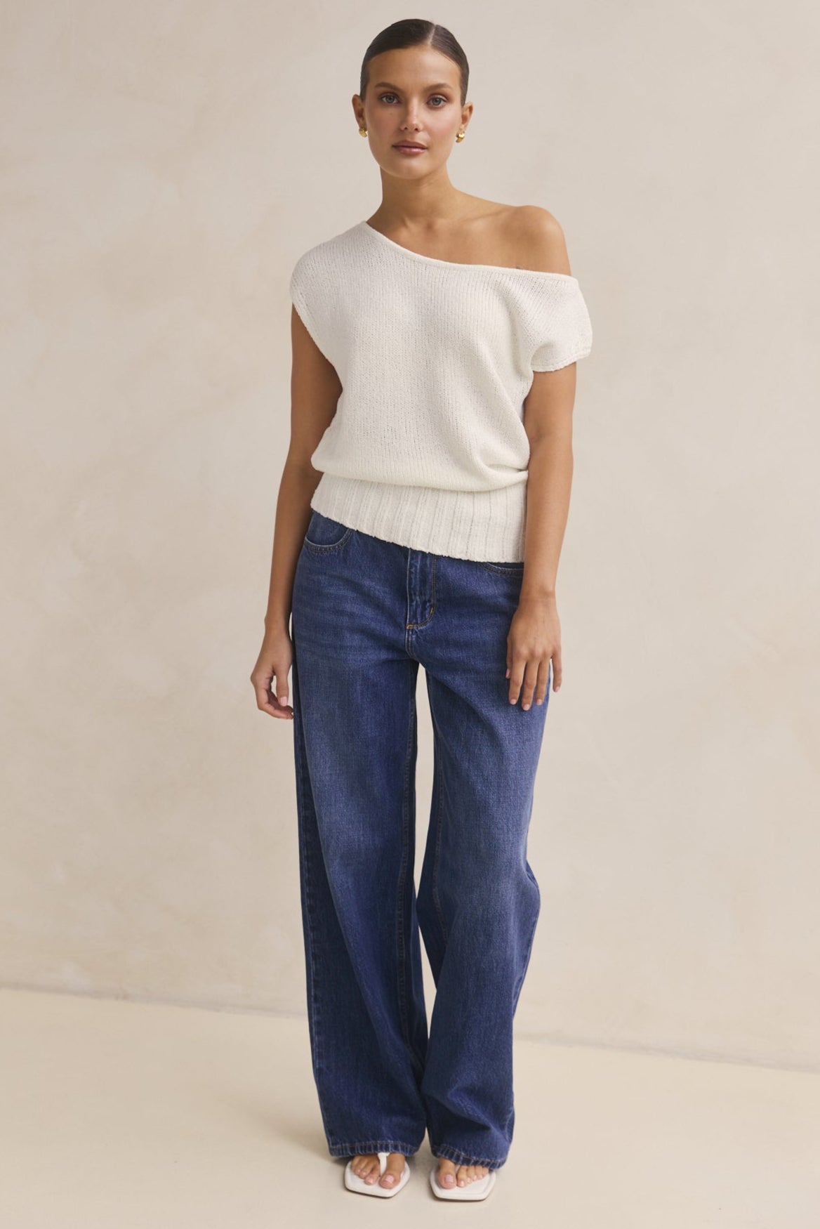 Tessa Knit Top (White)