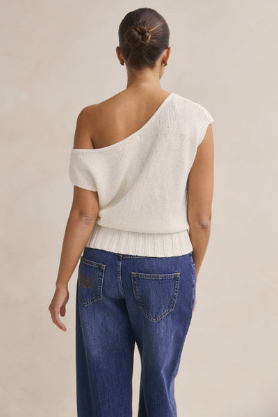 Tessa Knit Top (White)