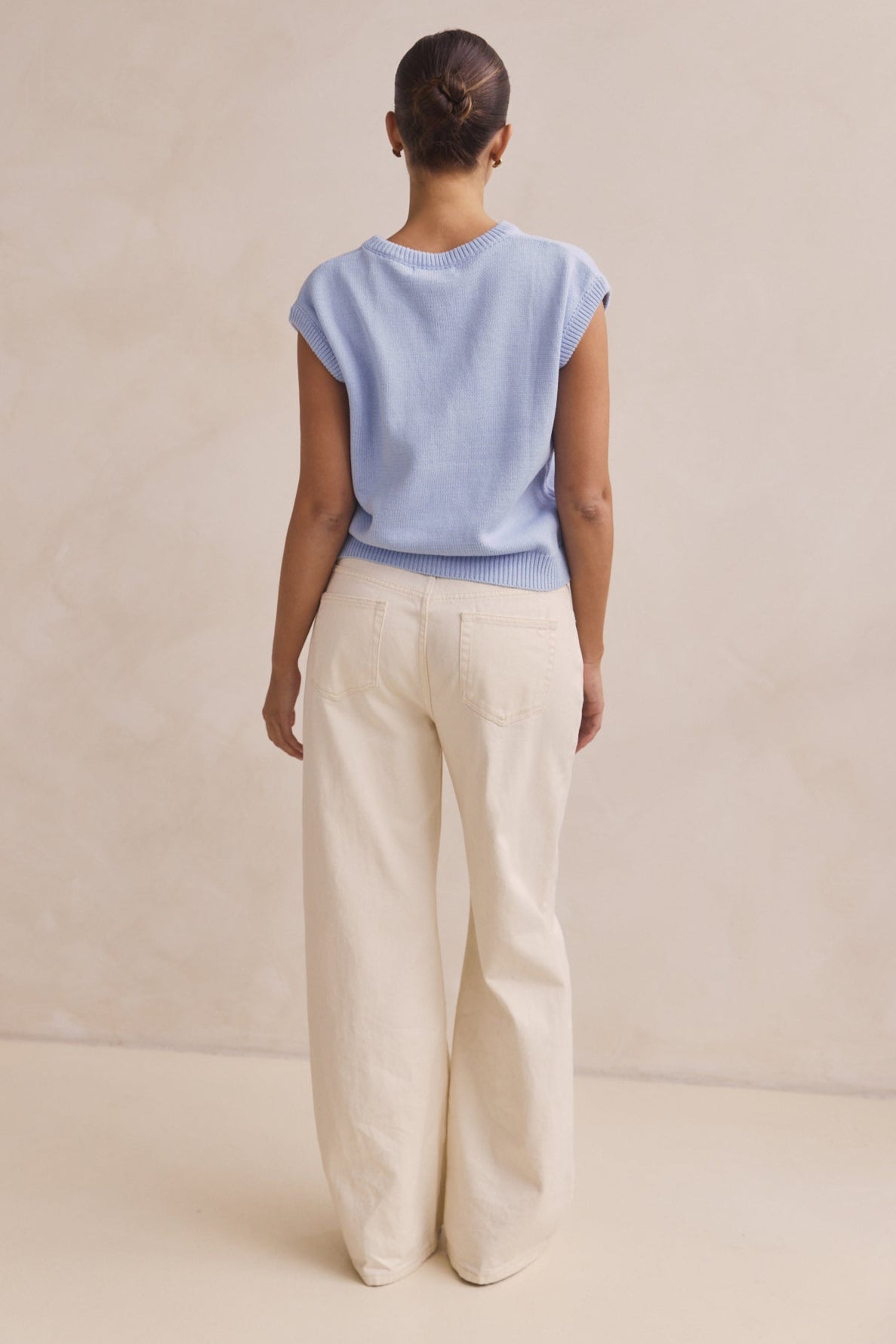 Caterina Knit Top (Blue)