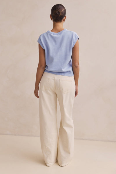 Caterina Knit Top (Blue)