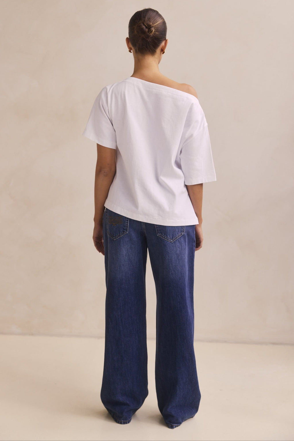 Genevieve Asym Tee (White)