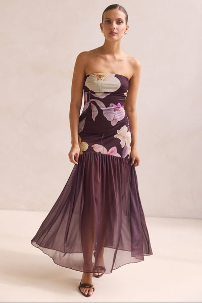 Hazel Maxi Dress (Chocolate)
