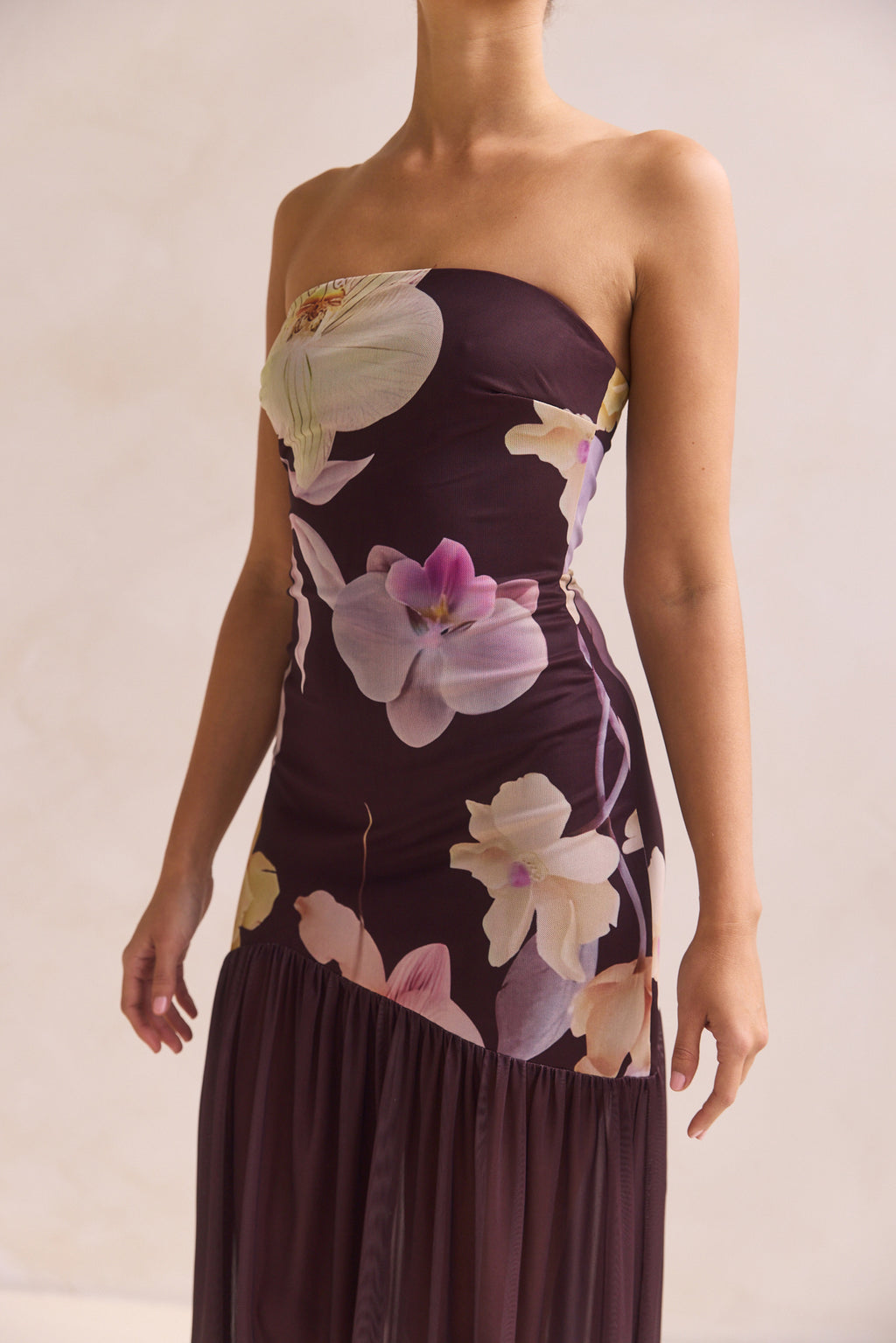 Hazel Maxi Dress (Chocolate)