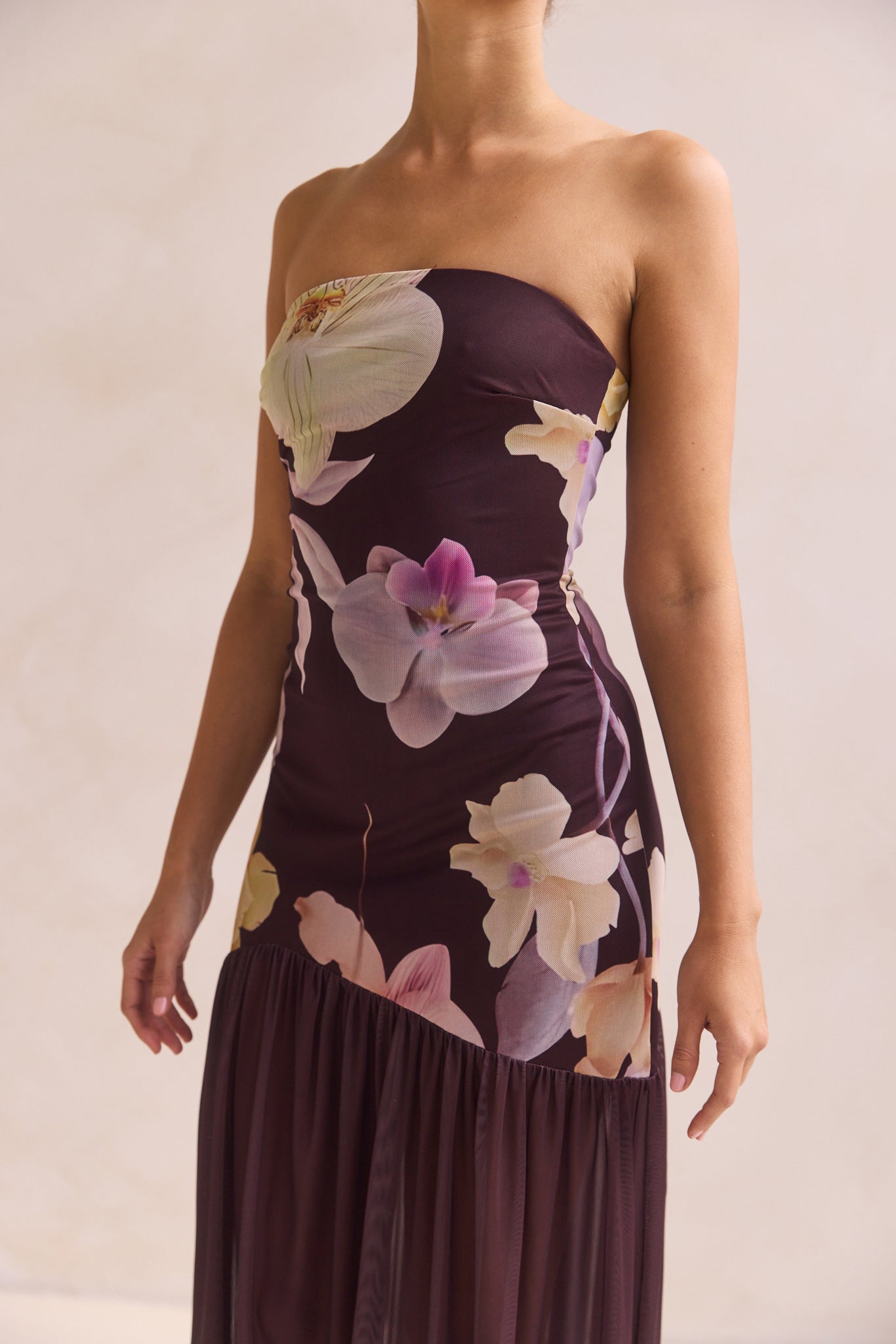 Hazel Maxi Dress (Chocolate)