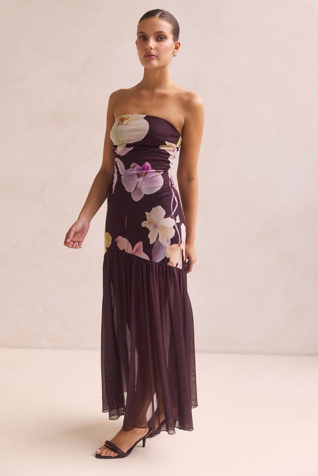 Hazel Maxi Dress (Chocolate)