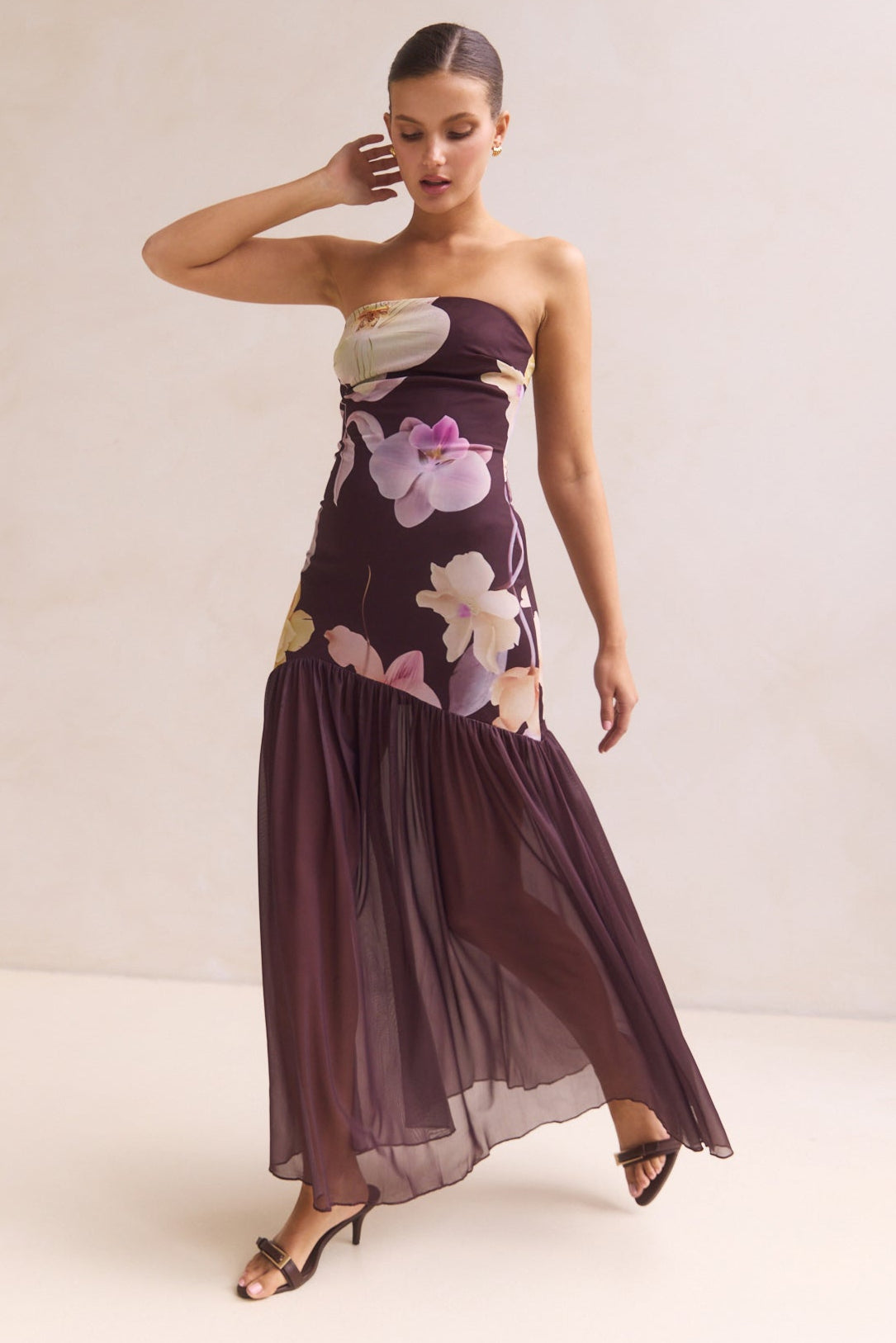 Hazel Maxi Dress (Chocolate)