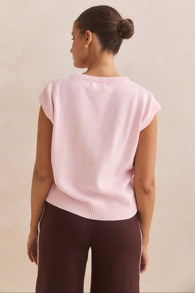 Caterina Knit Top (Pink)
