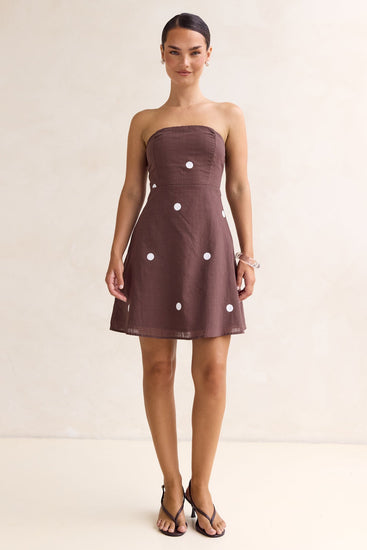 Bowie Mini Dress (Chocolate)