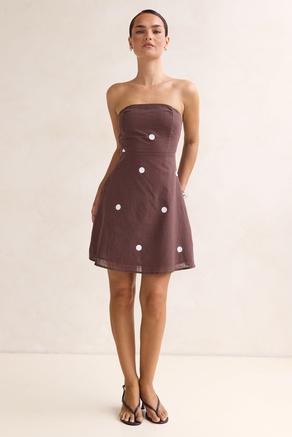 Bowie Mini Dress (Chocolate)