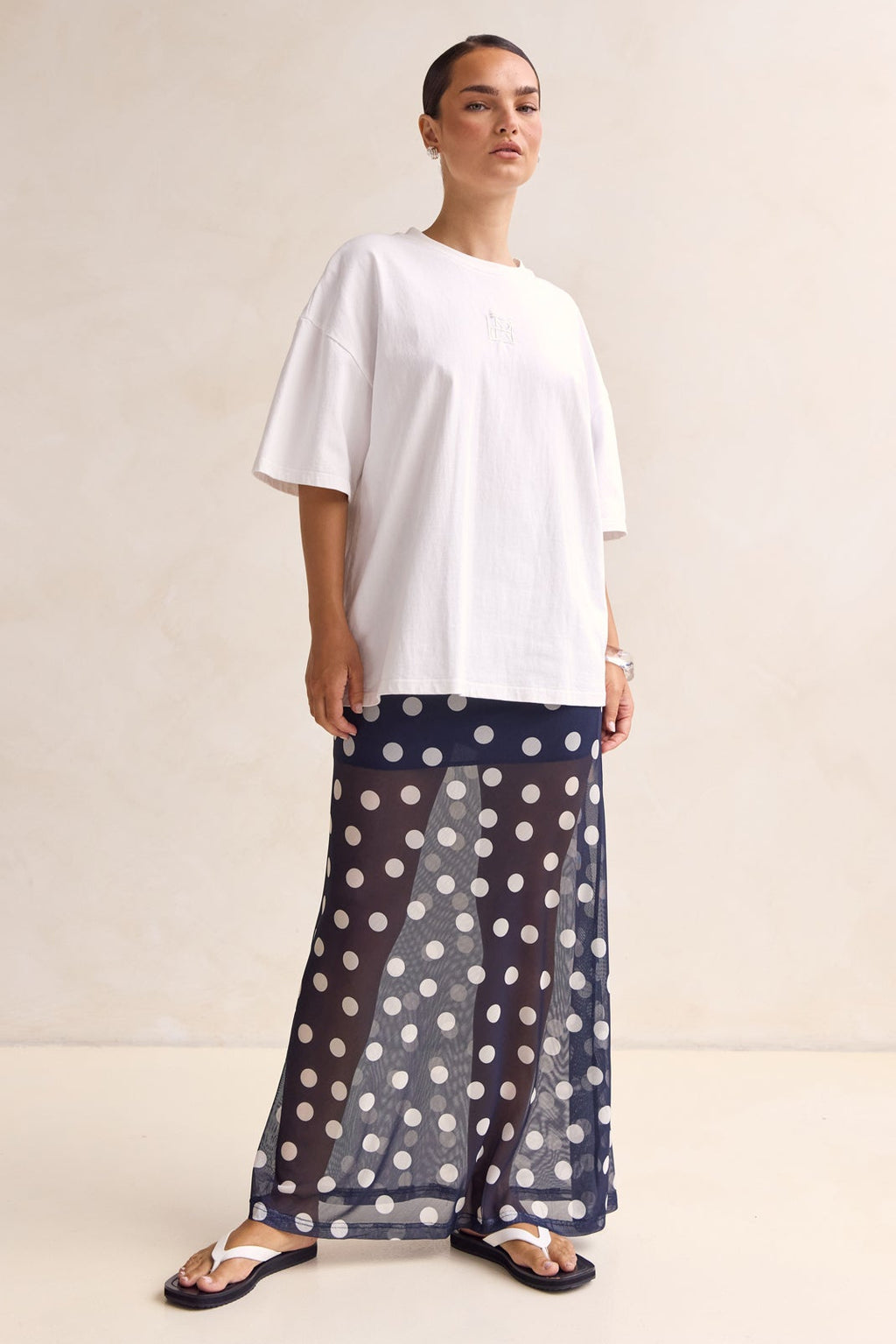 Leni Maxi Skirt (Navy)