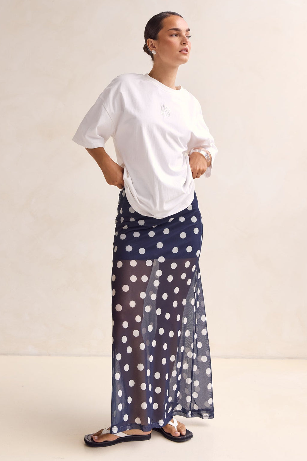 Leni Maxi Skirt (Navy)