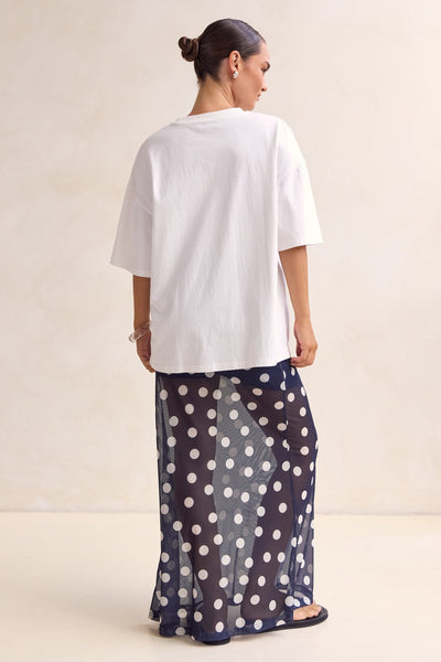 Leni Maxi Skirt (Navy)